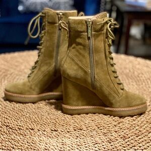 Veronica Beard Amaya Agneta Suede Wedge Boot